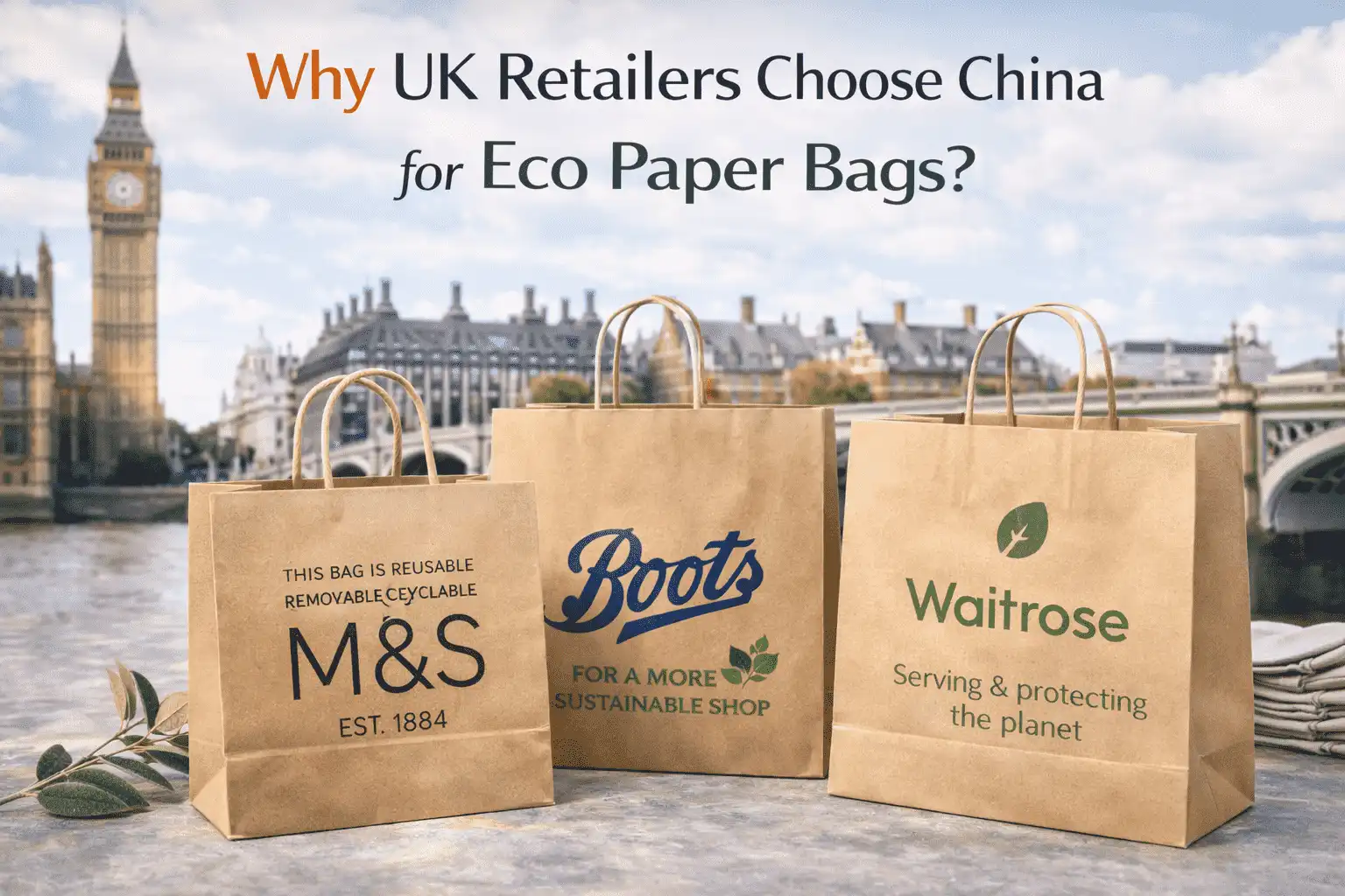Why UK Retailers Choose China for Eco Paper Bags?